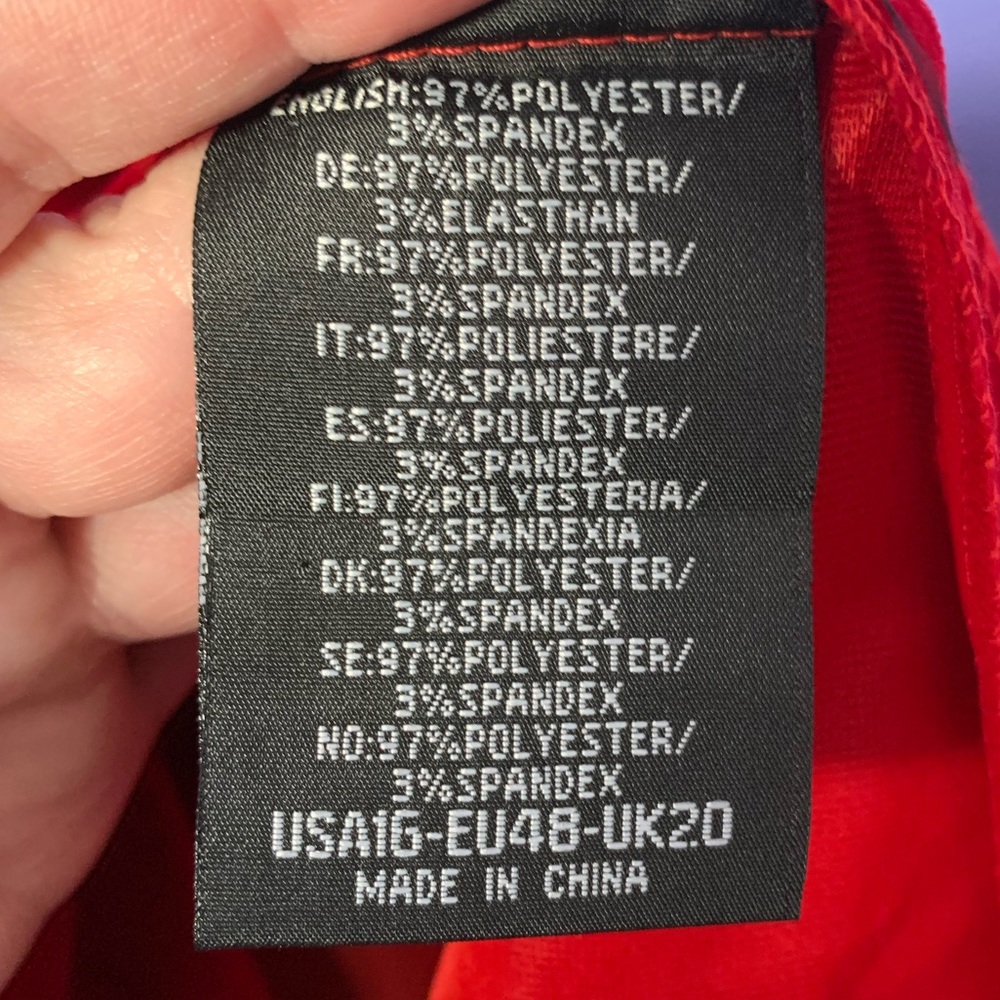 NWT Hearts & Roses London Red Velvet Tea Length Dress Size 16 US - Picture 8 of 14